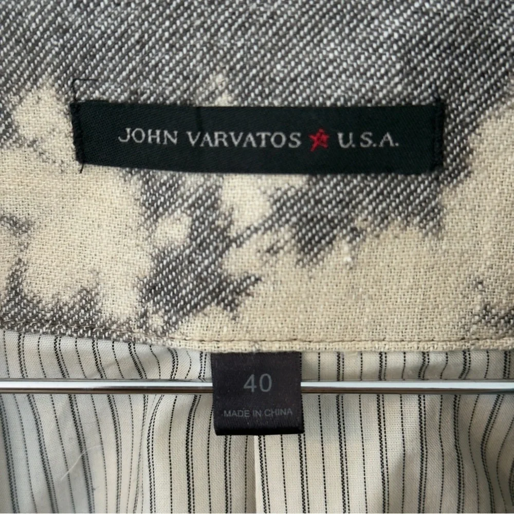 NWOT John Varvatos Star USA Tie Dye Cloud 2 Button Blazer Jacket Sport Coat